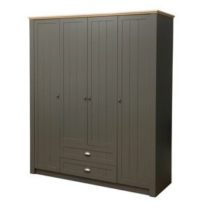 Шкаф для одежды «Прованс» 37.01, 17646002090 мм, цвет диамант серый / дуб каньон