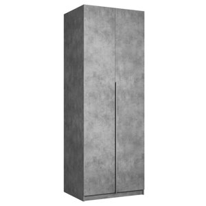 Шкаф распашной «Локер», 8005302200 мм, полки, выдвижной модуль, цвет бетон