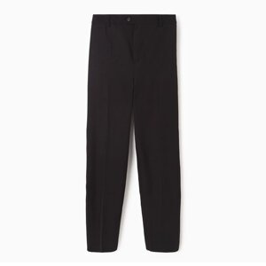 Школьные брюки для мальчика, цвет чёрный, рост 158-164 см