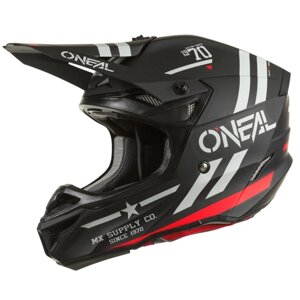 Шлем кроссовый O'Neal 5Series Squadron, ABS, матовый, черный/серый, L
