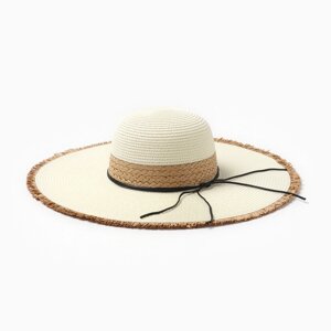 Шляпа женская MINAKU, цв. белый , р-р 58
