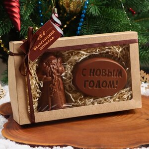 Шоколадные фигурки "Дед Мороз и Новогодняя медаль"