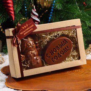 Шоколадные фигурки "Снеговик и Новогодняя медаль", 160 г
