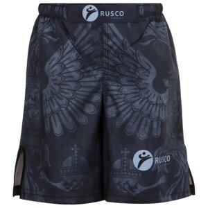 Шорты для MMA детские rusco sport BLACK HERB, р. L