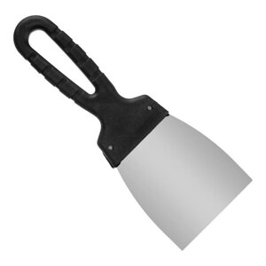 Шпательная лопатка "РемоКолор" 12-5-80, нержавеющая сталь, пластиковая рукоятка, 80х100 мм