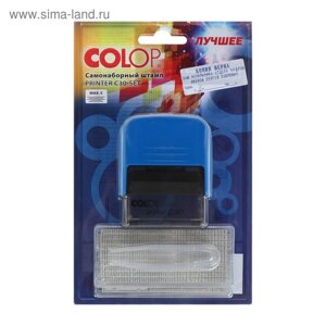 Штамп автоматический самонаборный COLOP Printer С30-SET Compact, 5 строк, 2 кассы, синий