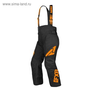Штаны FXR Clutch с утеплителем, размер XL, чёрные, оранжевые