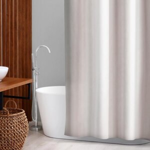 Штора для ванной комнаты SAVANNA «Элегант», с люверсами и металлическими кольцами, 180180 см, PEVA