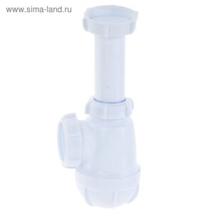 Сифон для мойки Aquant, 1 1/2" х 40 мм, без выпуска