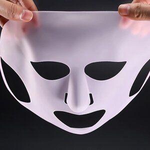 Силиконовая маска для лица, 22 28 см, цвет МИКС