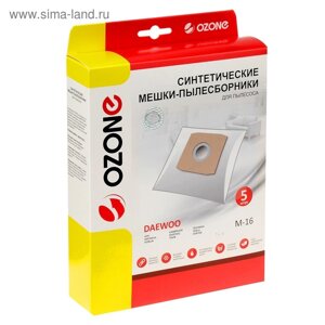 Синтетический пылесборник Ozone micron M-16, 5 шт (Daewoo)