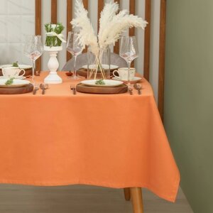 Скатерть Этель "Kitchen" 150х220 см, цвет оранжевый, 100% хлопок, саржа 220 г/м2