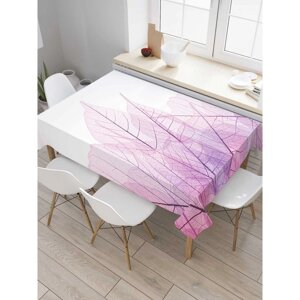 Скатерть на стол «Лиственный узор», прямоугольная, сатен, размер 120х145 см