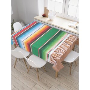 Скатерть на стол «Мексиканский стиль», прямоугольная, сатен, размер 120х145 см