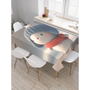 Скатерть на стол «Милый зайка», прямоугольная, оксфорд, размер 145х180 см