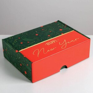 Складная коробка «С новым годом», 30,7 22 9,5 см