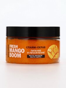 Скраб-слайм для тела Fresh mango boom, питание и увлажнение, с ароматом манго, 250 г, PICO MICO