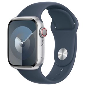 Смарт-часы Apple Watch SE 2023 A2722 40мм OLED корп. серебристый Sport Band рем. синий разм. б 107568