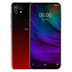 Смартфон ZTE Blade 20 Smart, 6.49", IPS, 4Гб, 128Гб, 16Мп, 4G, Android 9, красный