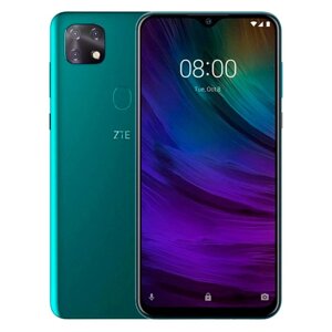 Смартфон ZTE Blade 20 Smart, 6.49", IPS, 4Гб, 128Гб, 16Мп, 4G, Android 9, зелёный