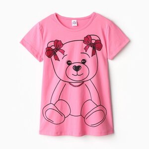 Сорочка ночная для девочки, цвет светло-розовый, рост 116 см