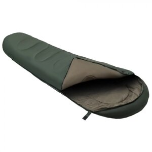 Спальный мешок Totem Hunter, кокон, 1 слой, правый, 80х220 см,7°C, цвет оливковый