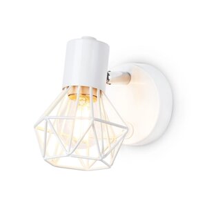 Спот накладной с выключателем в стиле лофт Ambrella light, Loft, TR8626, E27, цвет белый, хром