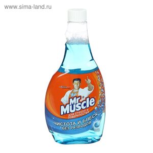 Средство для мытья стёкол и других поверхностей Mr. Muscle, после дождя, без распылителя, 500 мл