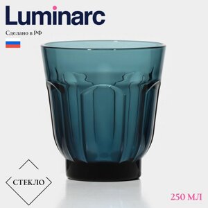 Стакан Luminarc «Роман», 250 мл, низкий, стекло, лондон топаз