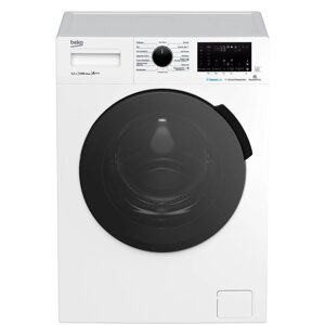 Стиральная машина Beko WSPE 6H616W, класс A, 1200 об/мин, до 6.5 кг, бело/черная