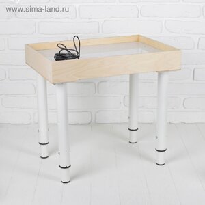 Стол для рисования песком, 35 50 см, фанера, оргстекло, подсветка белая