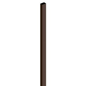 Столб, 6 см 4 см 200 см, с заглушкой, цвет шоколад, "Преграда"