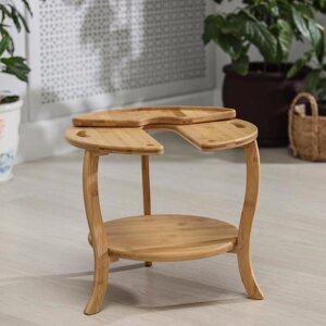 Столик-поднос для кальяна, 3835 см, бамбук