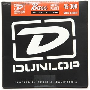 Струны для бас-гитары Dunlop DBN45100, Medium Light, 45-100