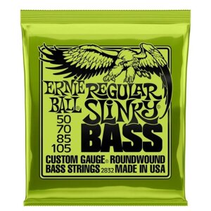 Струны для бас гитары ERNIE BALL 2832 - Nickel Wound Bass Regular Slinky (50 - 70 - 85 - 105) 6633