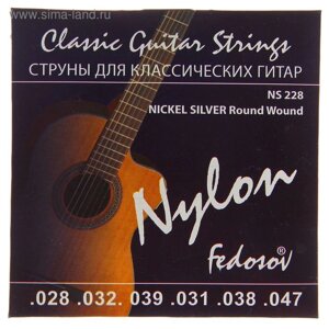 Струны NICKEL SILVER Round Wound (028 -047, нейлон, навивка - мельхиор)