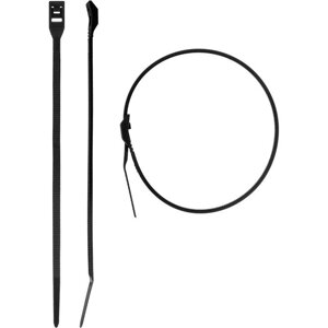 Стяжки кабельные "ЗУБР" черные, с плоским замком, 3.6 х 205 мм, нейлон, 50 шт.