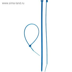 Стяжки кабельные "ЗУБР" синие КС-С1, 2.5 x 100 мм, нейлон, 100 шт.