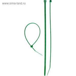Стяжки кабельные "ЗУБР" зеленые КС-З1, 3.6 x 200 мм, нейлон, 100 шт.