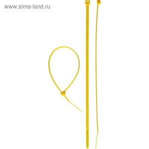 Стяжки кабельные "ЗУБР" желтые КС-Ж1, 4.8 x 400 мм, нейлон, 100 шт.