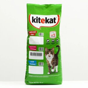 Сухой корм Kitekat "Аппетитная телятина" для кошек, 15 кг