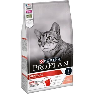 Сухой корм PRO PLAN для кошек, лосось/рис, 1.5 кг