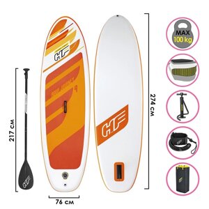 SUP-доска Bestway Aqua Journey, 2747612 см, комплект: насос, лиш, киль, сумка, 65349