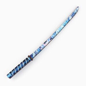Сувенирное деревянное оружие «Катана лед аниме», 65см