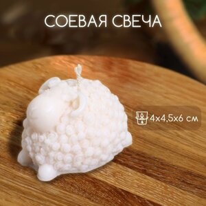 Свеча "Барашек" 4х4,5х6 см, соевый воск