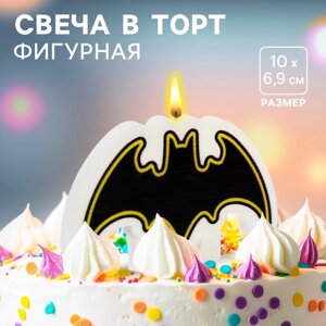 Свеча для торта "С Днем Рождения!10 х 6,9 см, Супергерои