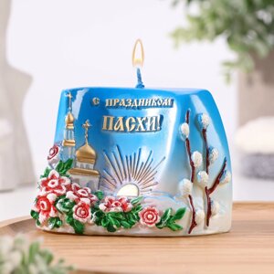 Свеча фигурная "С Праздником Пасхи!10,5х8 см, 180 гр