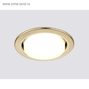 Светильник Ambrella light встраиваемый, GX53, цвет бронза, d=90 мм