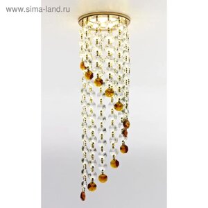 Светильник Ambrella light встраиваемый, MR16, GU5.3, цвет золото, d=60 мм