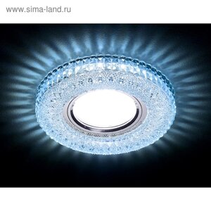 Светильник Ambrella light встраиваемый светодиодный, G5.3, 3Вт, цвет хром, d=60 мм